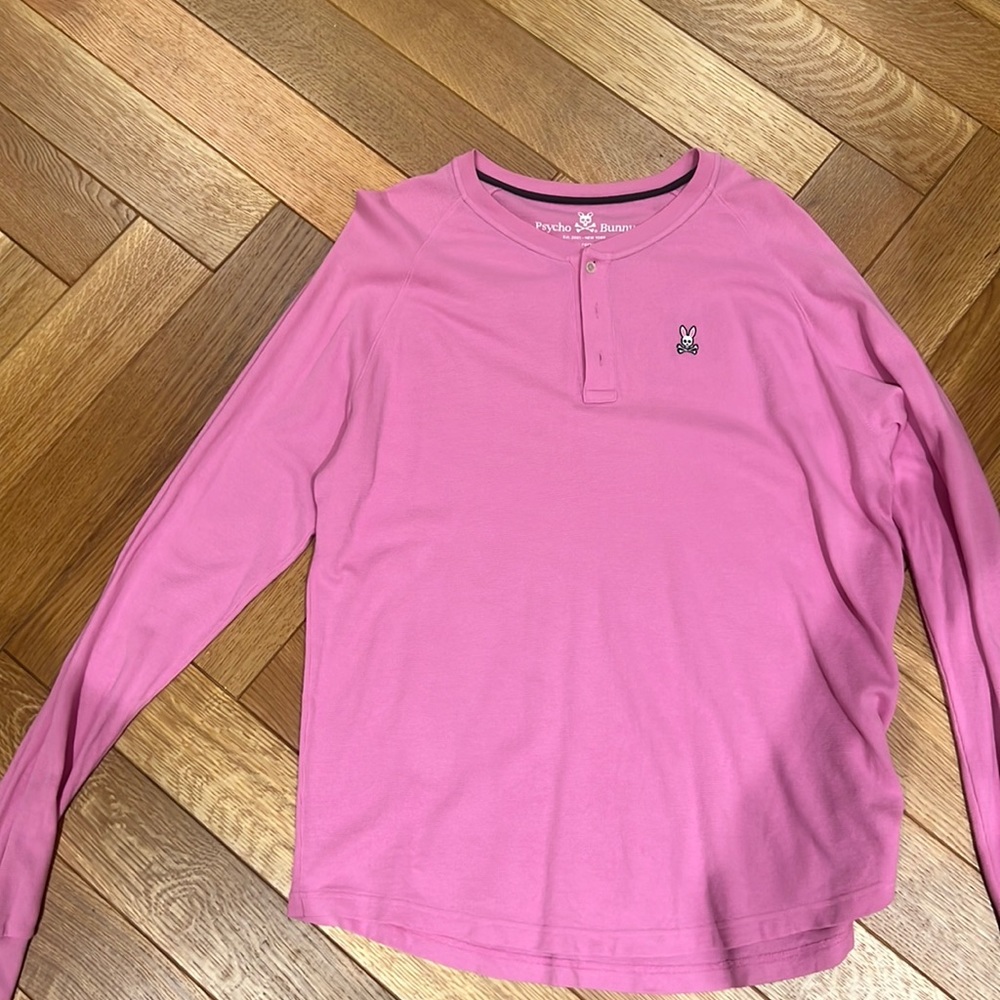 Psycho Bunny long sleeve shirt in pink